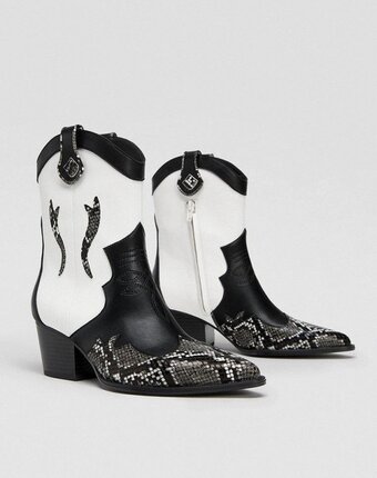 Миниатюра фотографии Полусапоги stradivarius