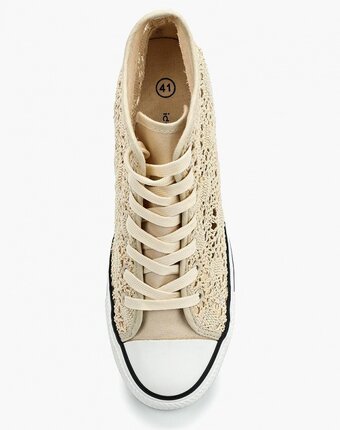 Миниатюра фотографии Кеды на танкетке ideal shoes