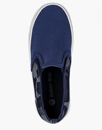 Миниатюра фотографии Слипоны button blue