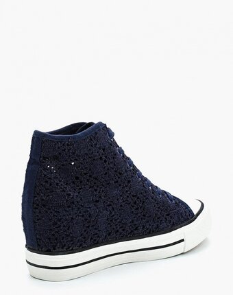 Миниатюра фотографии Кеды на танкетке ideal shoes