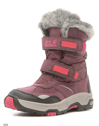 Миниатюра фотографии Сапоги girls snow flake texapore, jack wolfskin