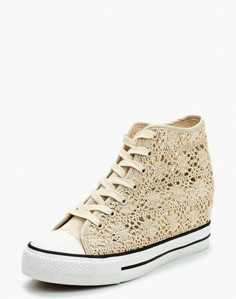 Миниатюра фотографии Кеды на танкетке ideal shoes